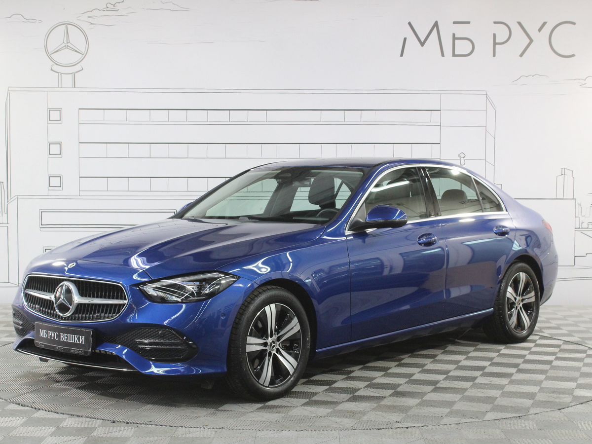 Автомобиль Mercedes-Benz C-Класс V поколение (W206/S206/C206) 200 1.5 AT 4Matic (204 л.с.) Base Синий 2024 с пробегом 5 701 км