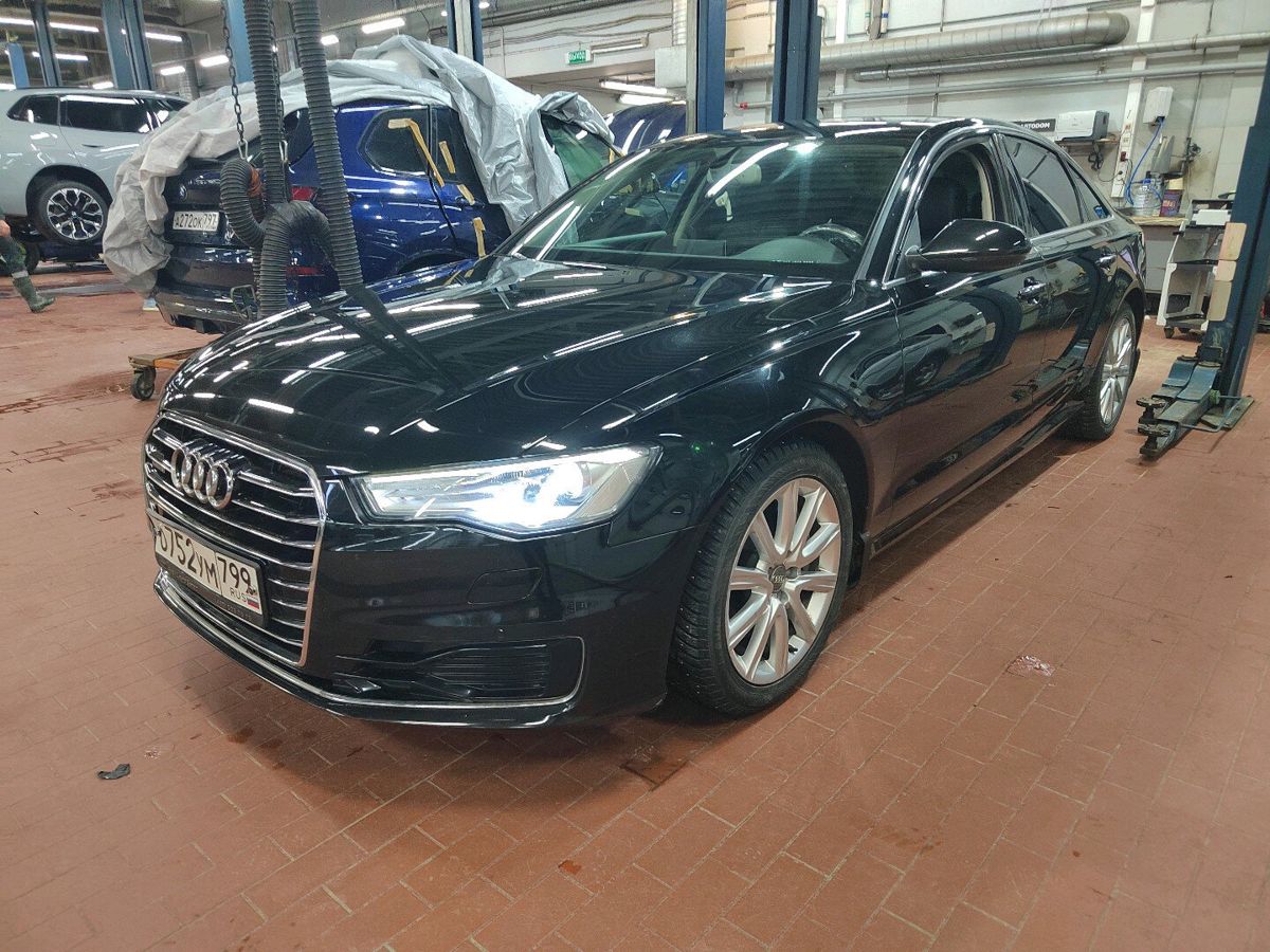 Автомобиль Audi A6 IV (C7) [рестайлинг] 2.8 AMT 4WD (220 л.с.) Base Чёрный 2014 с пробегом 92 093 км