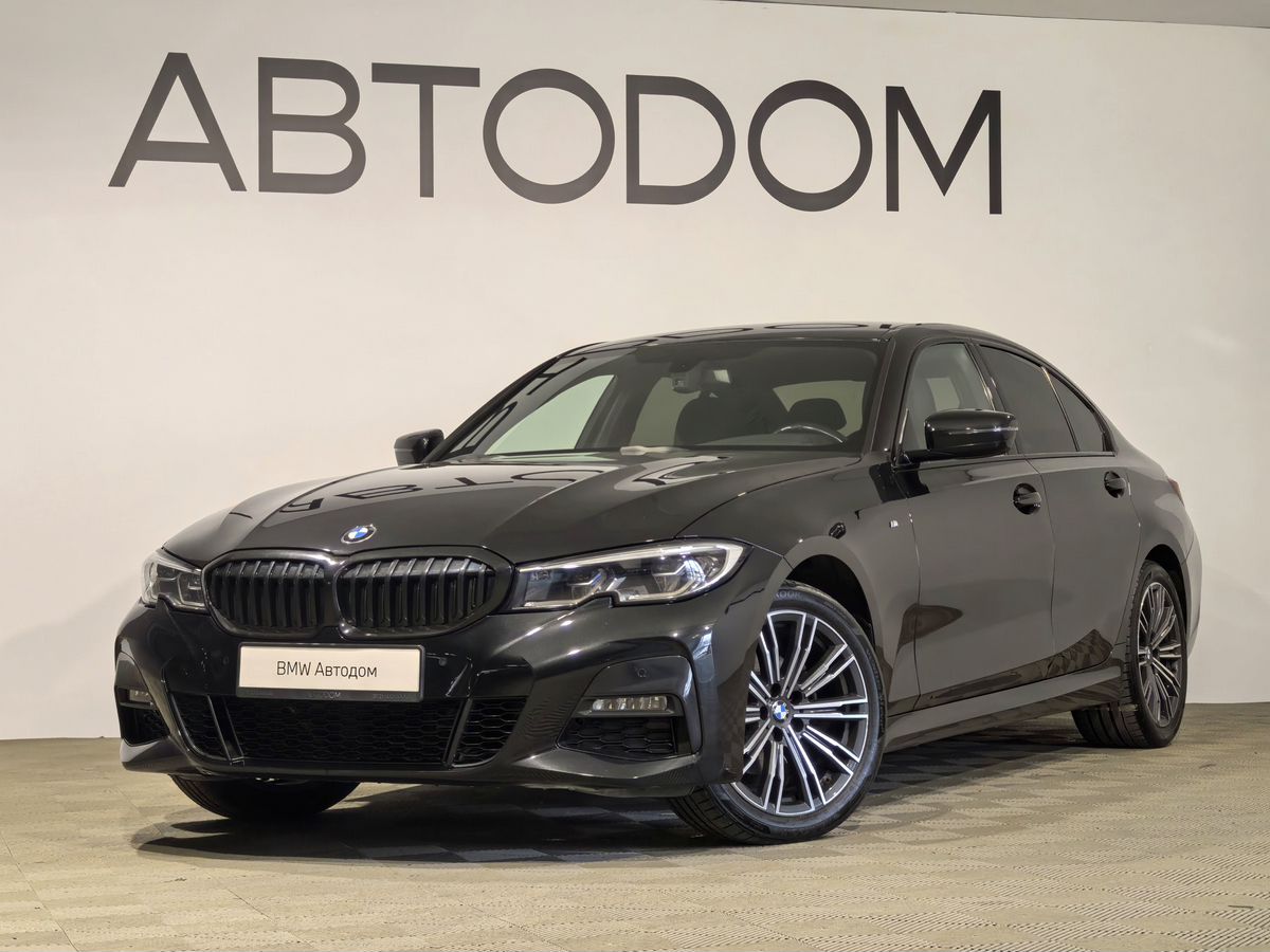 BMW 3 серии VII поколение (G20/G21/G28) 320 2.0d AT 4WD (190 л.с.) M Sport Pure Чёрный 2021 с пробегом 40 483 км
