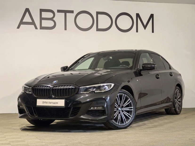 BMW 3 серии VII поколение (G20/G21/G28) 320 2.0d AT 4WD (190 л.с.) M Sport Pure Чёрный 2021 с пробегом 40 483 км