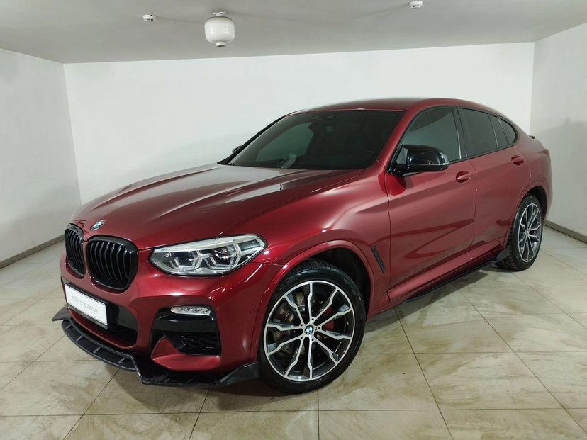 Автомобиль BMW X4 II поколение (G02) 2.0d AT 4WD (231 л.с.) Base Красный 2018 с пробегом 120 000 км