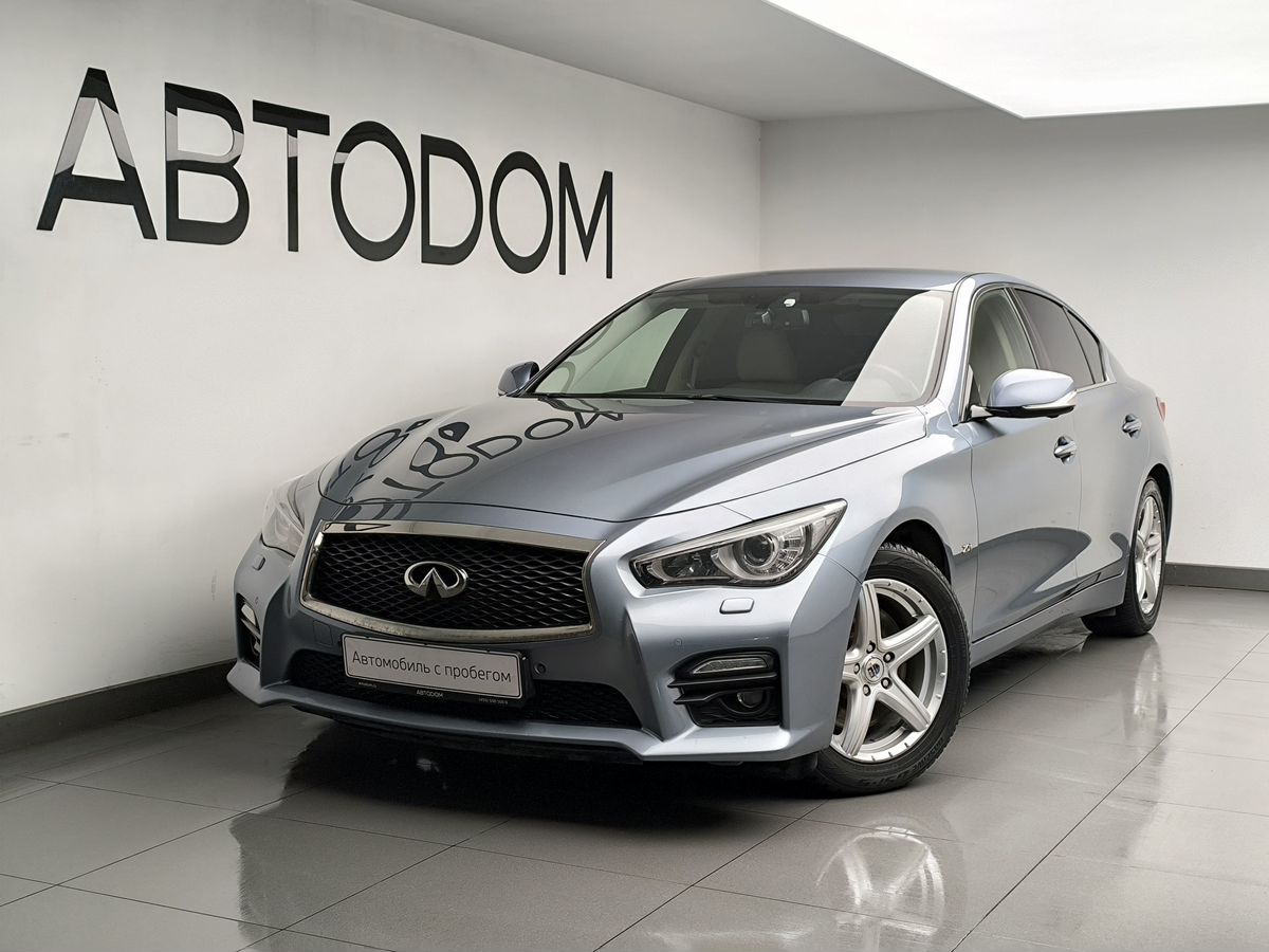 Автомобиль Infiniti Q50 I поколение 2.0 AT (211 л.с.) GT Серый 2014 с пробегом 148 945 км