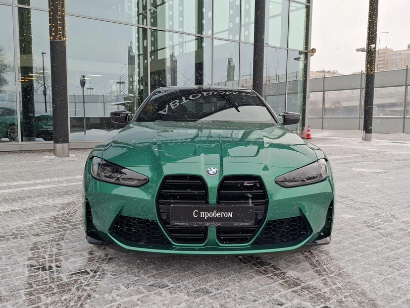 Автомобиль BMW M4 II поколение (G82) 3.0 AT 4WD (510 л.с.) Competition Зелёный 2023 с пробегом 19 777 км