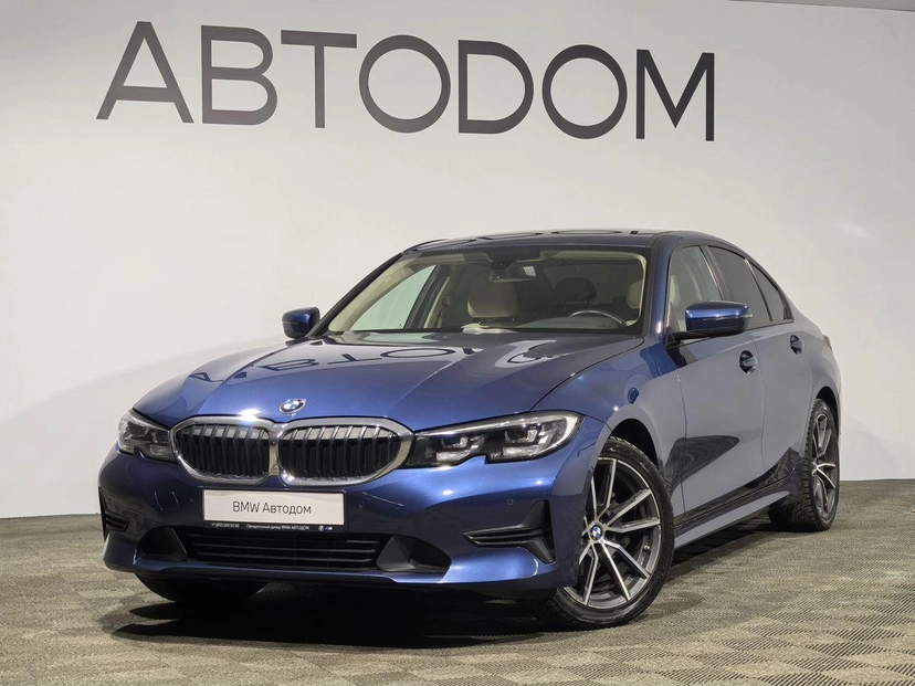 Автомобиль BMW 3 серии VII поколение (G20/G21/G28) 318 2.0 AT (156 л.с.) SE Синий 2021 с пробегом 64 000 км