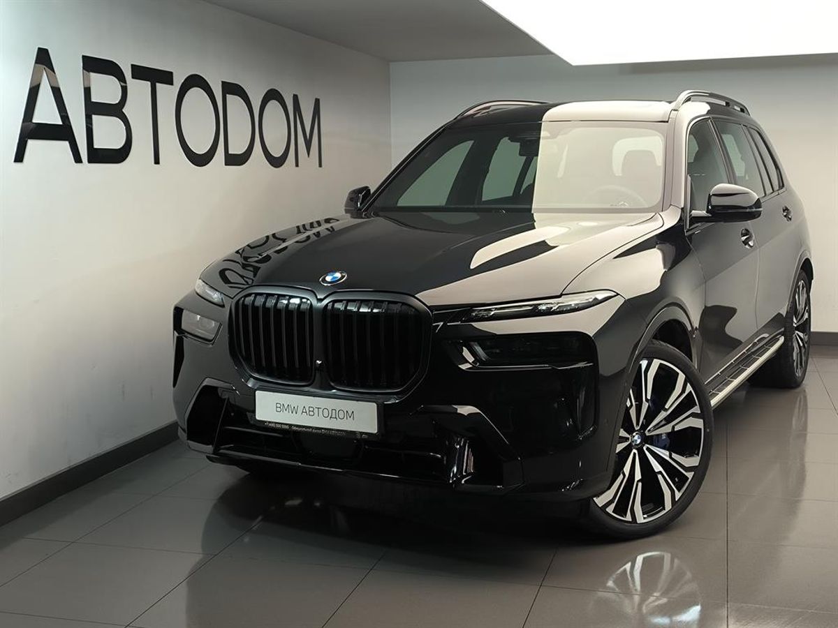 Автомобиль BMW X7 I (G07) [рестайлинг] 3.0 AT 4WD (381 л.с.) M Sport Pro Чёрный 2025 