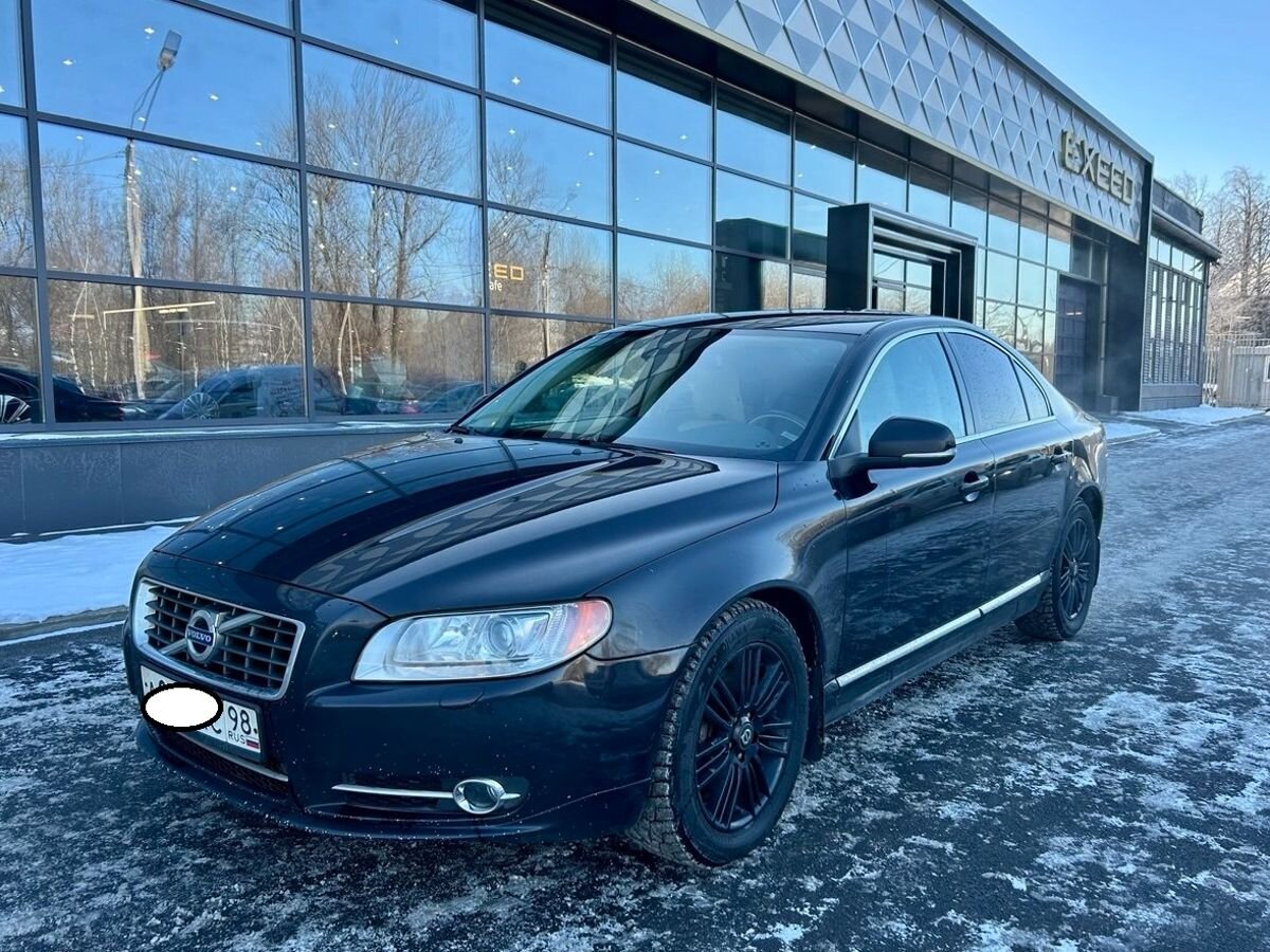 Автомобиль Volvo S80 II [рестайлинг] 2.5 AT (249 л.с.) Summum Чёрный 2012 с пробегом 222 936 км
