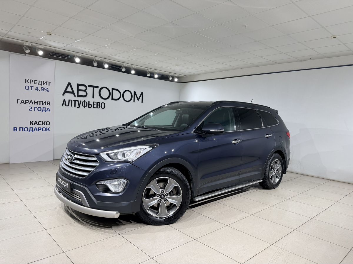 Автомобиль Hyundai Santa Fe III поколение (DM) 3.3 AT 4WD (270 л.с.) Base Синий 2014 с пробегом 309 622 км