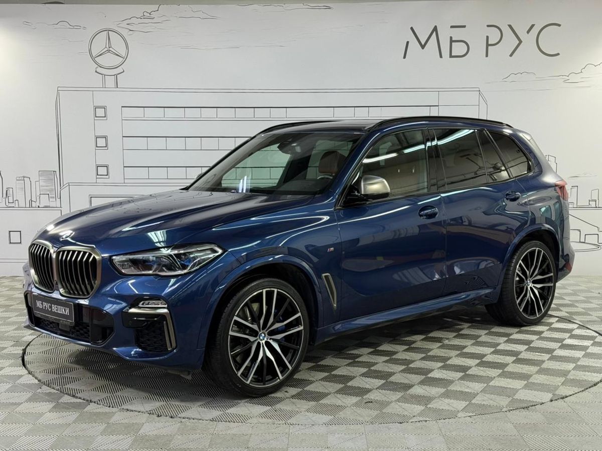 Автомобиль BMW X5 IV поколение (G05) 3.0d AT 4WD (400 л.с.) M Special Синий 2020 с пробегом 62 925 км