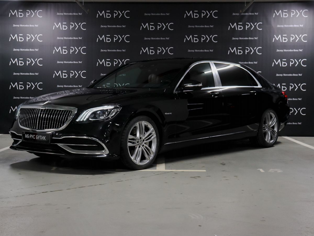 Автомобиль Mercedes-Benz Maybach S-Класс I (X222) [рестайлинг] 450 3.0 AT 4Matic (367 л.с.) Base Чёрный 2019 с пробегом 54 557 км