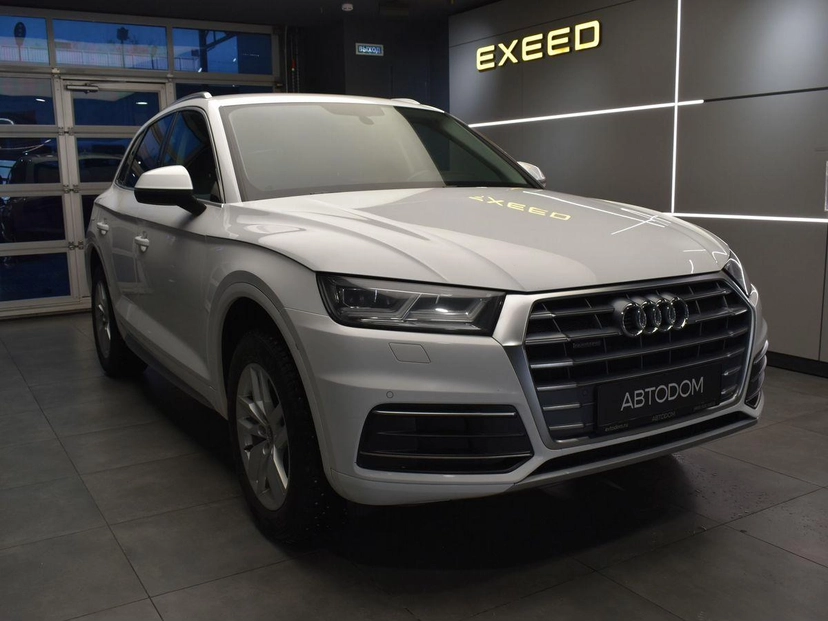 Автомобиль Audi Q5 II поколение (FY) 2.0 AMT 4WD (245 л.с.) Base Белый 2019 с пробегом 149 172 км