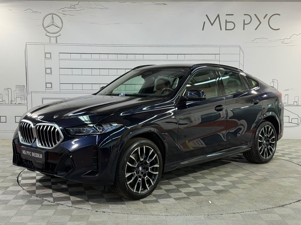 BMW X6 III (G06) [рестайлинг] 3.0 AT 4WD (381 л.с.) Base Чёрный 2023 с пробегом 30 390 км