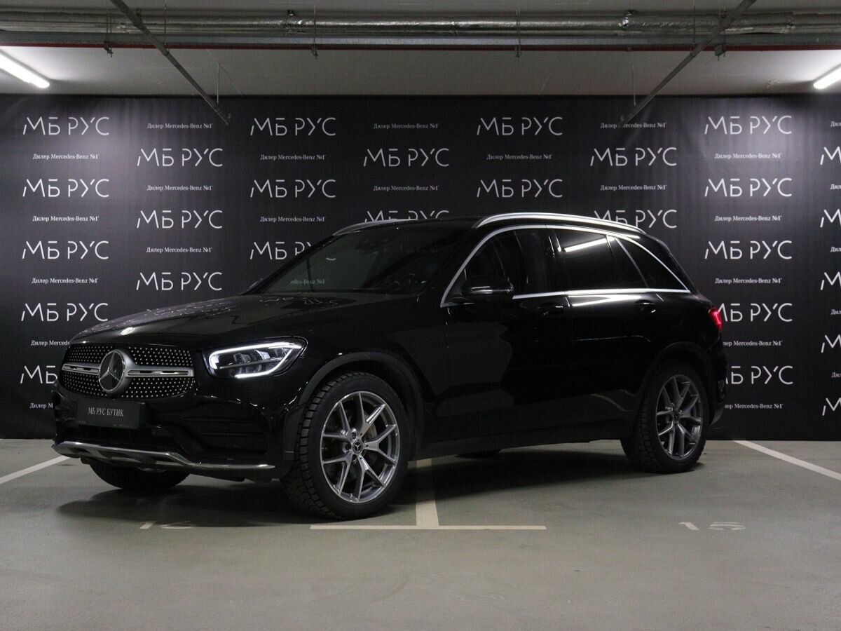 Автомобиль Mercedes-Benz GLC I (X253) [рестайлинг] 220 2.0d AT 4Matic (194 л.с.) Sport Чёрный 2020 с пробегом 65 170 км