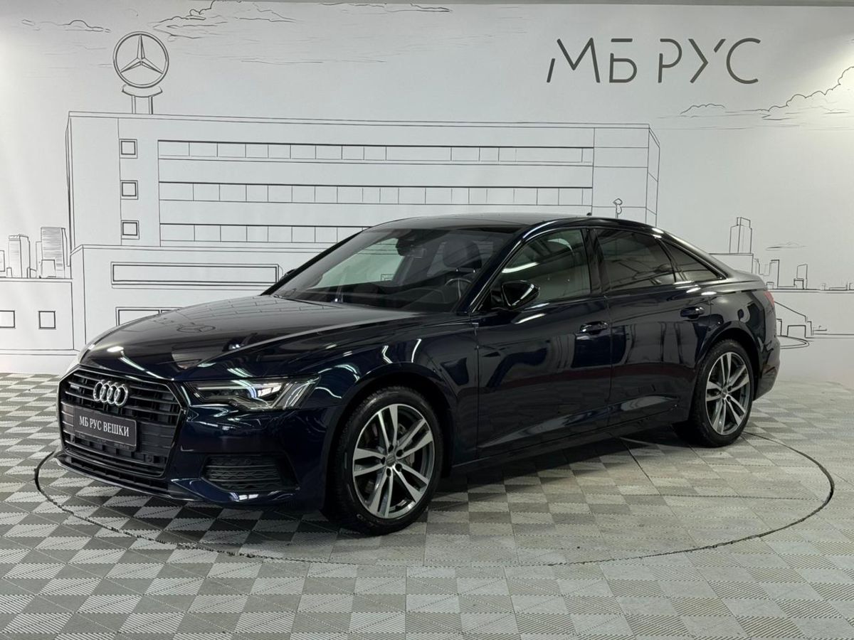 Автомобиль Audi A6 V поколение (C8) 2.0 AMT 4WD (245 л.с.) 45 TFSI quattro S tronic Синий 2019 с пробегом 42 281 км