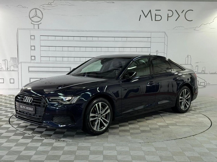 Автомобиль Audi A6 V поколение (C8) 2.0 AMT 4WD (245 л.с.) 45 TFSI quattro S tronic Синий 2019 с пробегом 42 281 км