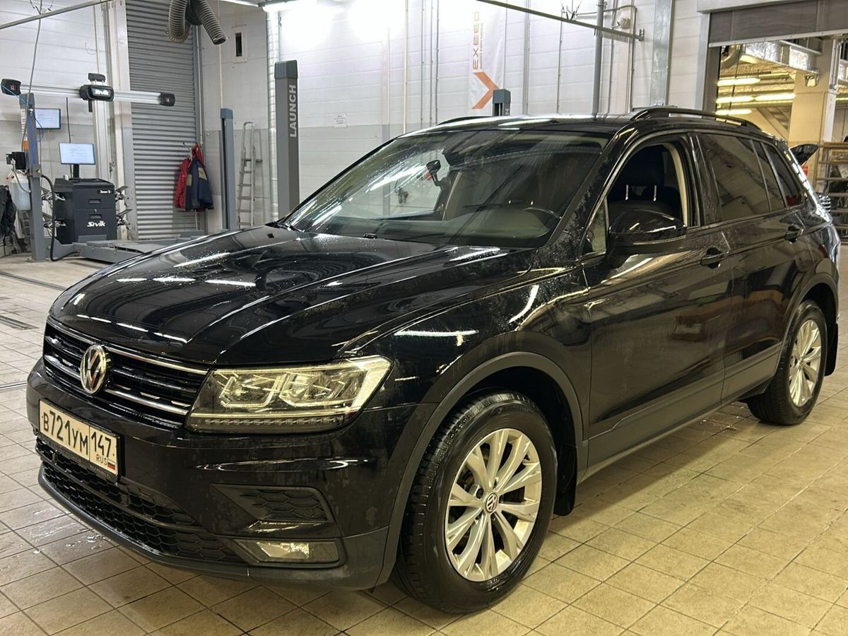 Volkswagen Tiguan II поколение 1.4 AMT (150 л.с.) City Чёрный 2019 с пробегом 39 865 км