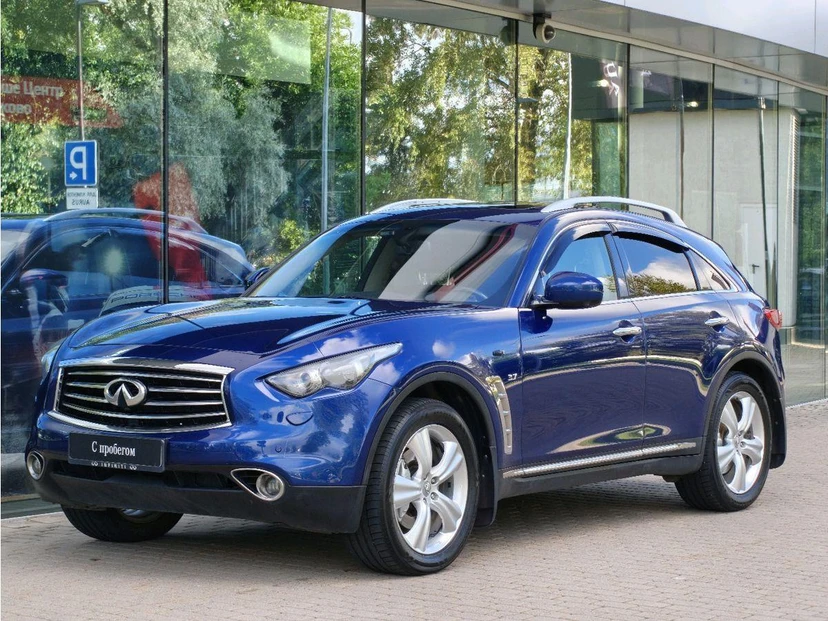 Infiniti QX70 I поколение (S51) 3.7 AT 4WD (333 л.с.) Premium+NAVI Синий 2013 с пробегом 167 387 км