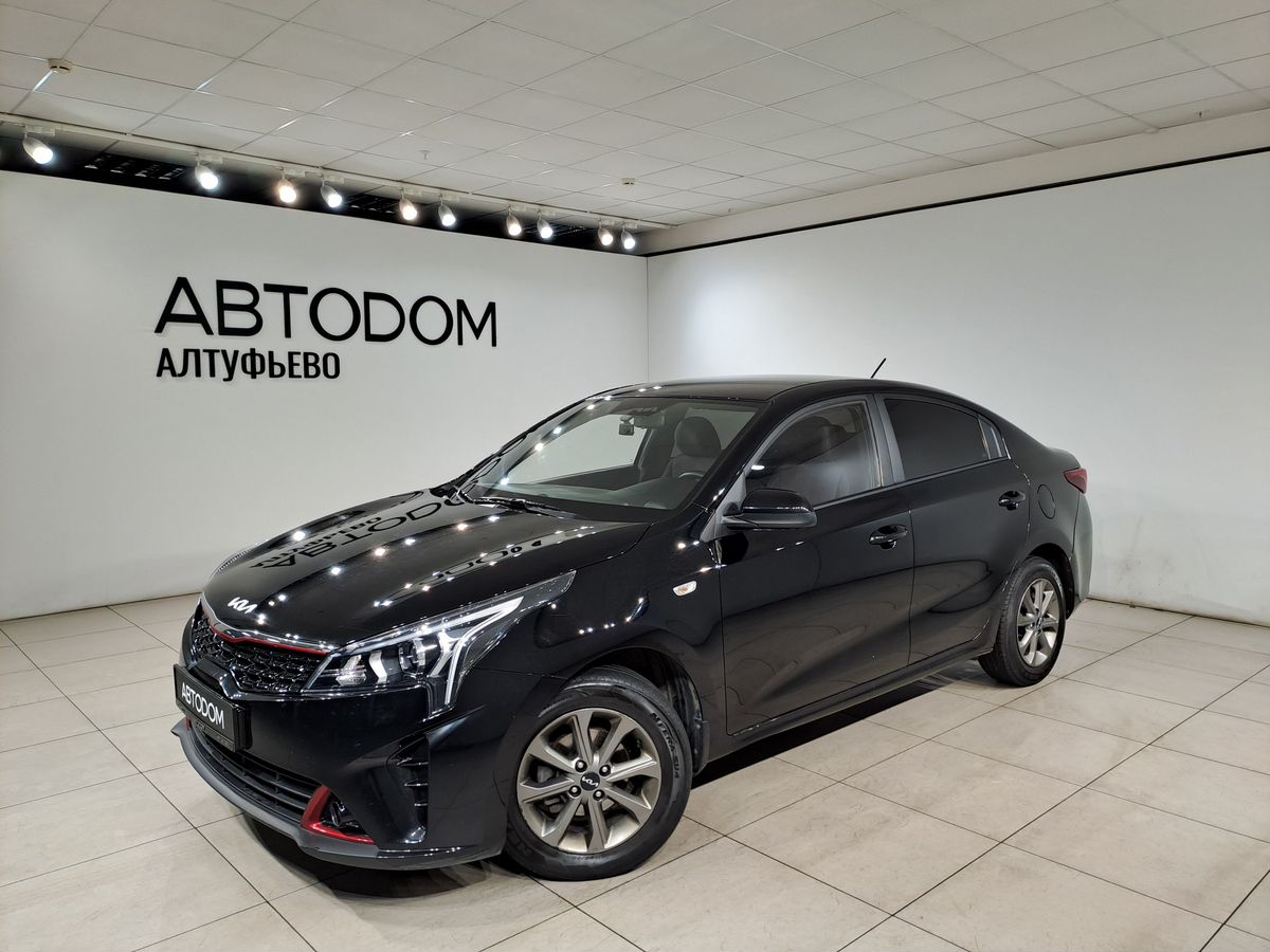 Kia Rio IV [рестайлинг] 1.6 AT (123 л.с.) Style Чёрный 2021 с пробегом 89 825 км