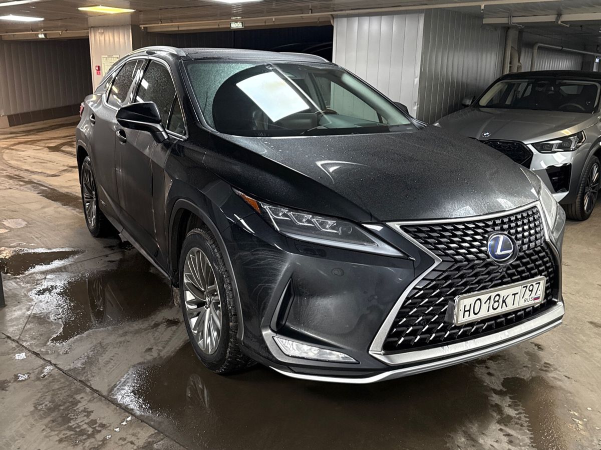 Автомобиль Lexus RX IV [рестайлинг] 3.5hyb CVT 4WD (263 л.с.) Executive Чёрный 2021 с пробегом 45 000 км