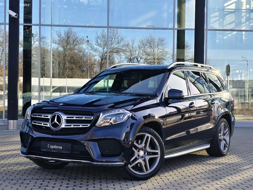 Автомобиль Mercedes-Benz GLS I поколение (X166) 350 3.0d AT 4Matic (249 л.с.) Особая серия Синий 2016 с пробегом 106 808 км