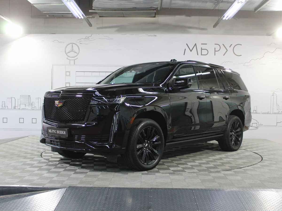 Cadillac Escalade V поколение 6.2 AT 4WD (416 л.с.) Sport Platinum Чёрный 2021 с пробегом 58 490 км