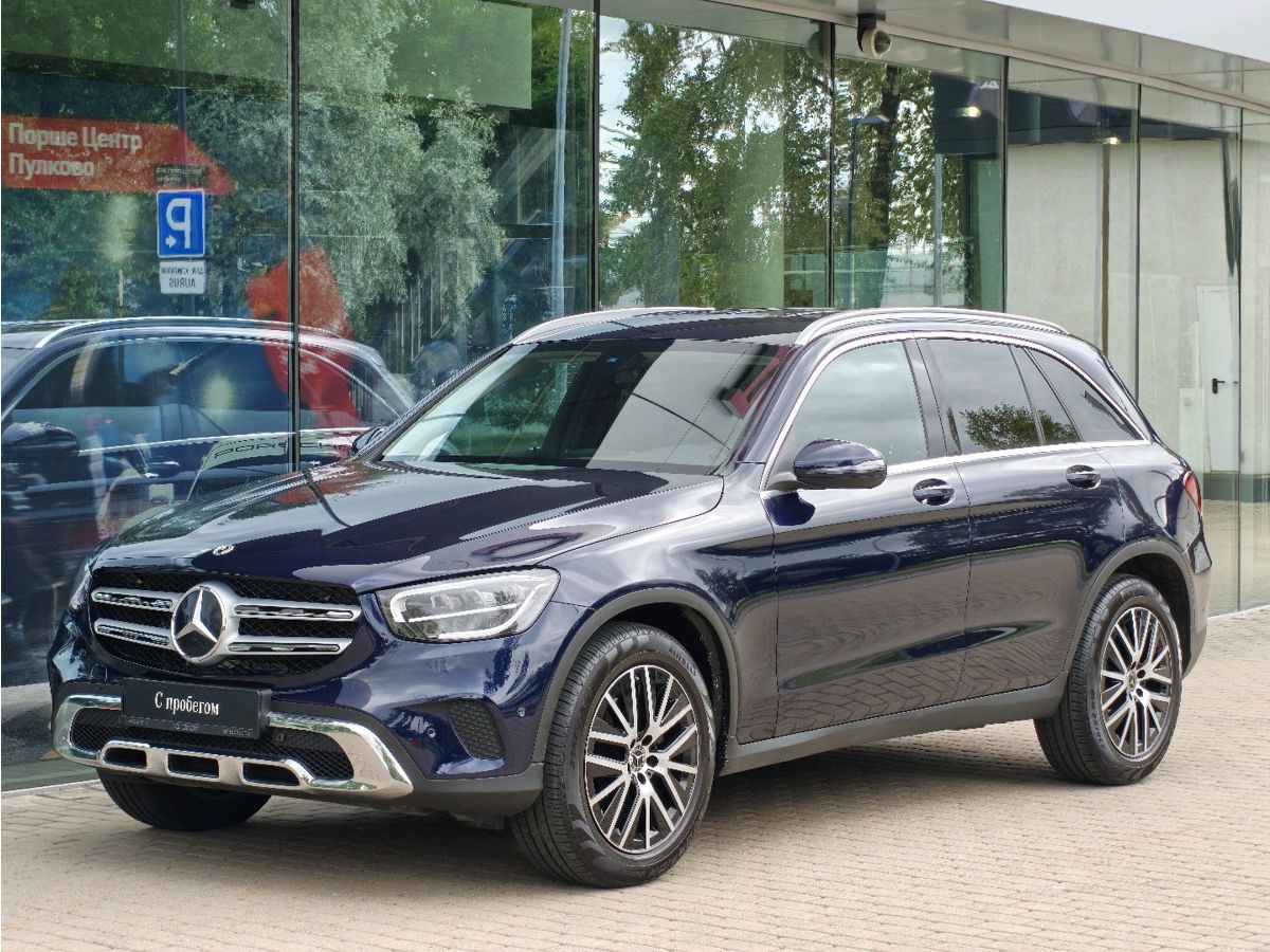 Mercedes-Benz GLC I (X253) [рестайлинг] 200 2.0 AT 4Matic (197 л.с.) Premium Plus Синий 2022 с пробегом 21 530 км