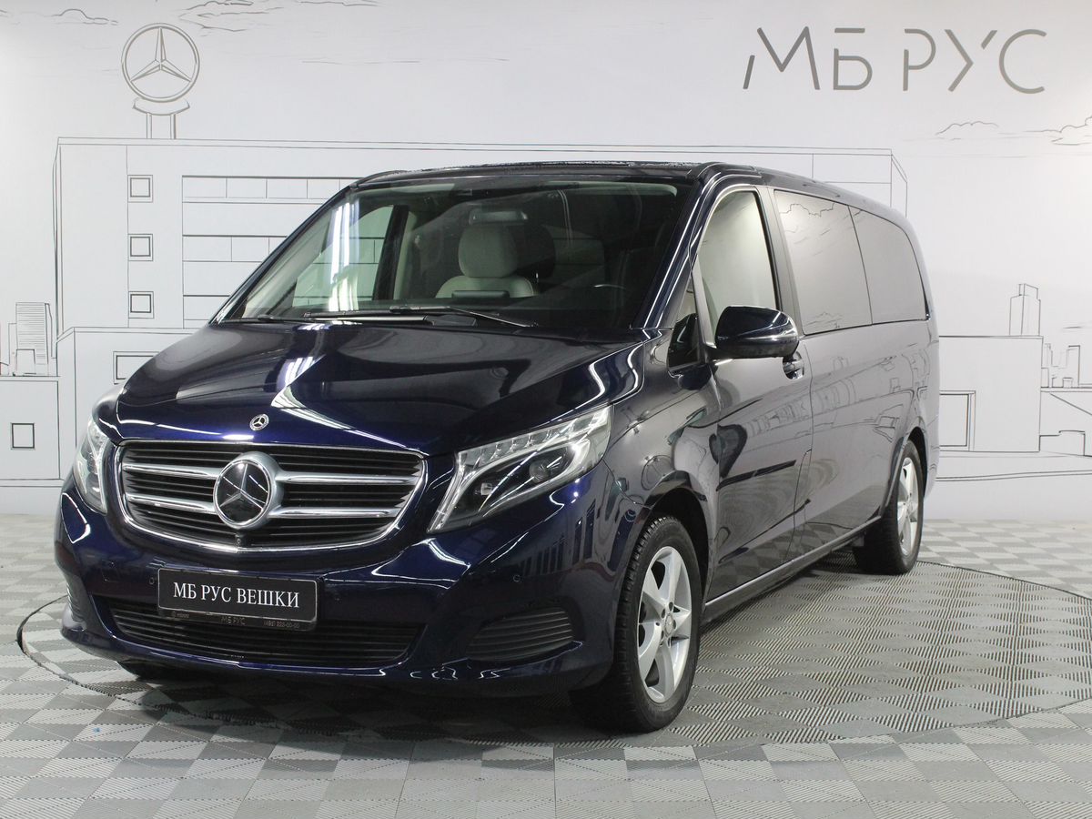 Автомобиль Mercedes-Benz V-Класс II поколение (W447) 220 2.1d AT 4Matic Extra Long (163 л.с.) Base Синий 2017 с пробегом 101 101 км