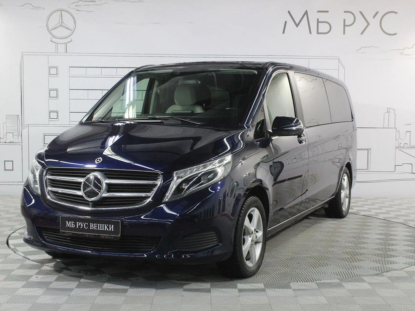 Автомобиль Mercedes-Benz V-Класс II поколение (W447) 220 2.1d AT 4Matic Extra Long (163 л.с.) Base Синий 2017 с пробегом 101 101 км