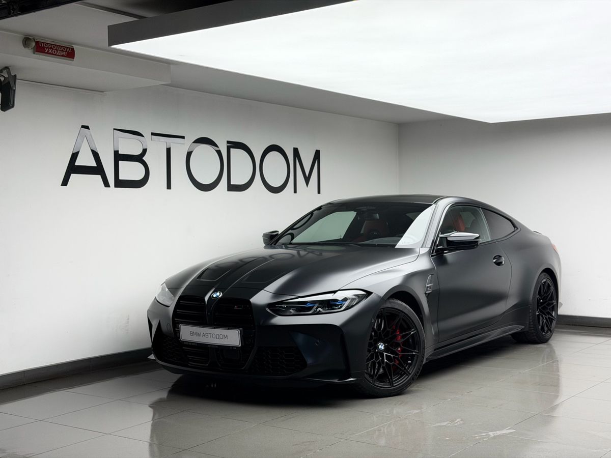 BMW M4 II поколение (G82) 3.0 AT 4WD (510 л.с.) Competition Чёрный 2022 с пробегом 12 910 км