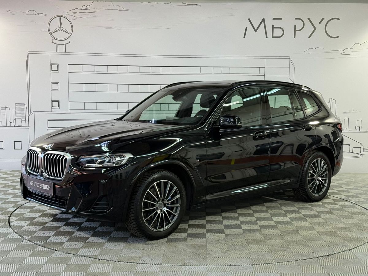 BMW X3 III (G01) [рестайлинг] 3.0d AT 4WD (249 л.с.) M Sport Plus Чёрный 2021 с пробегом 89 337 км