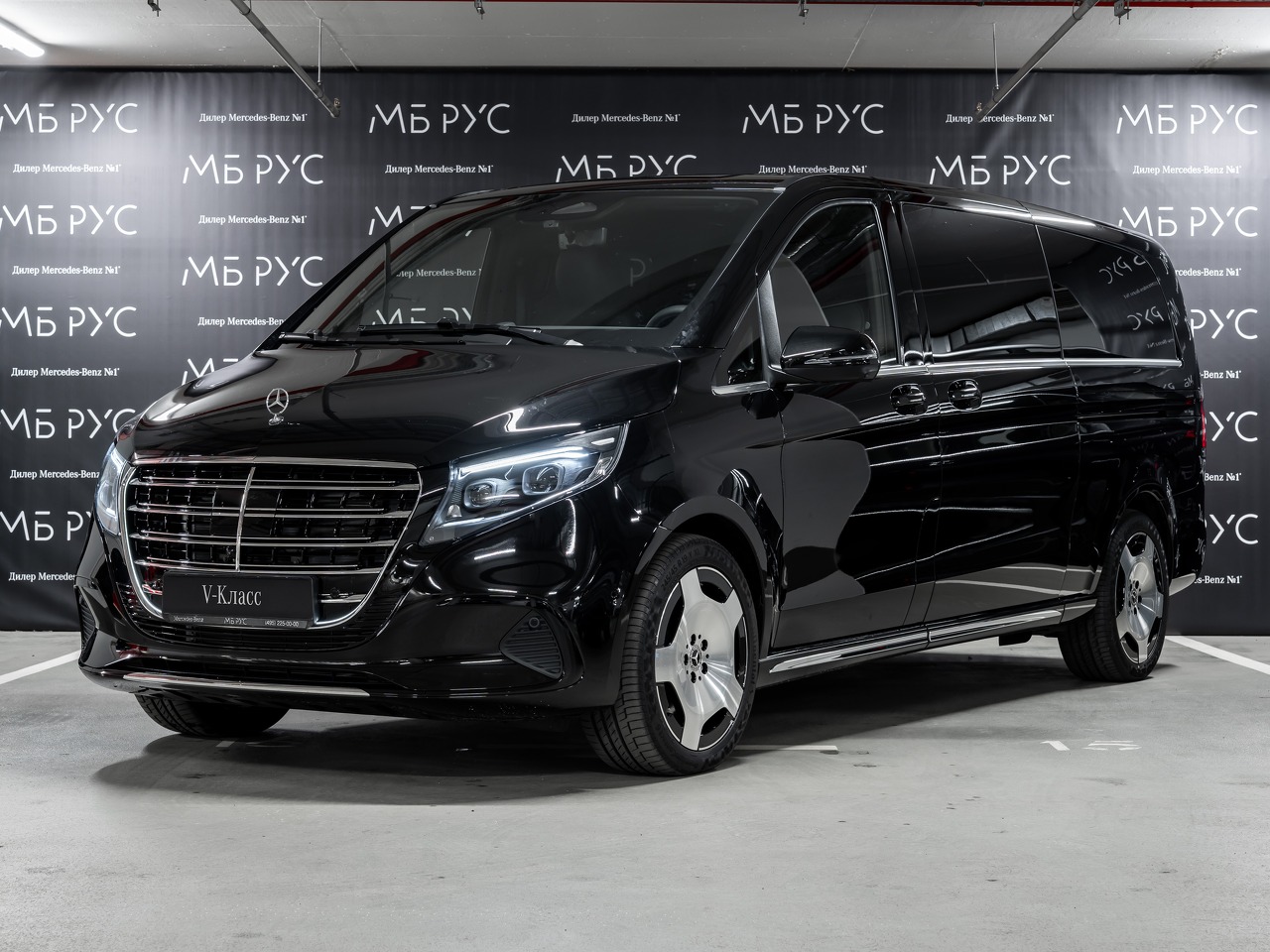 Автомобиль Mercedes-Benz V-Класс II (W447) [2-й рестайлинг] 2.0d AT 4Matic Extra Long (237 л.с.) Avantgarde Чёрный 2026 