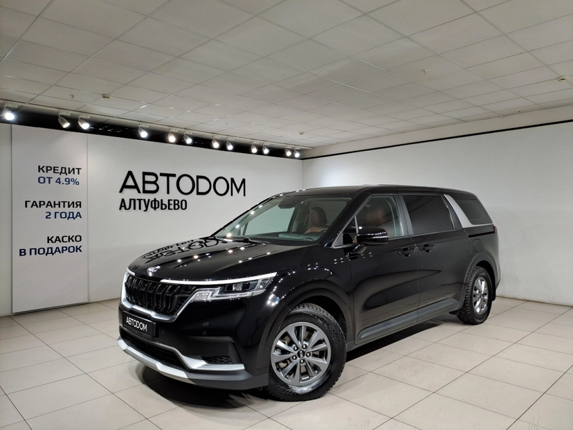 Автомобиль Kia Carnival IV поколение 2.2d AT (199 л.с.) Comfort (2021) Чёрный 2021 с пробегом 109 000 км