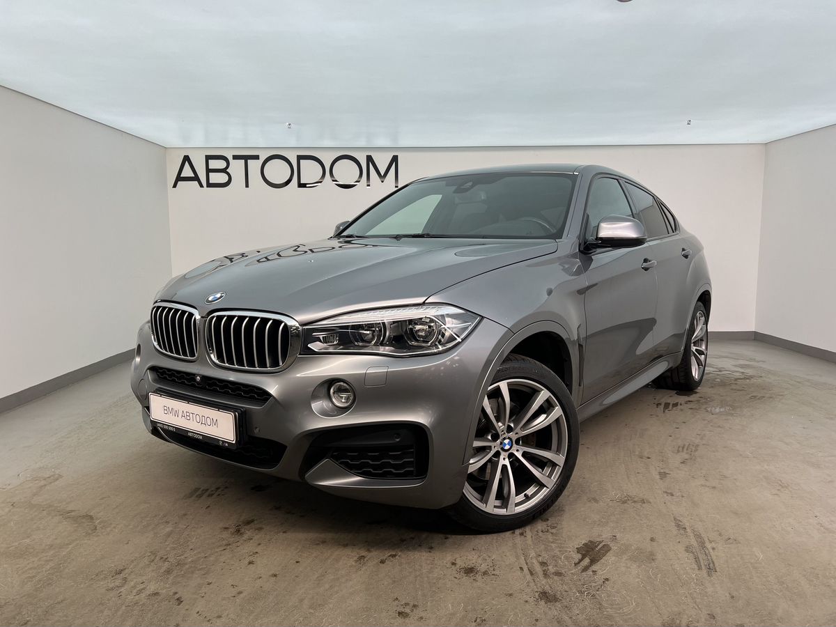 Автомобиль BMW X6 II поколение (F16) 3.0d AT 4WD (313 л.с.) M Sport Серый 2016 с пробегом 107 700 км