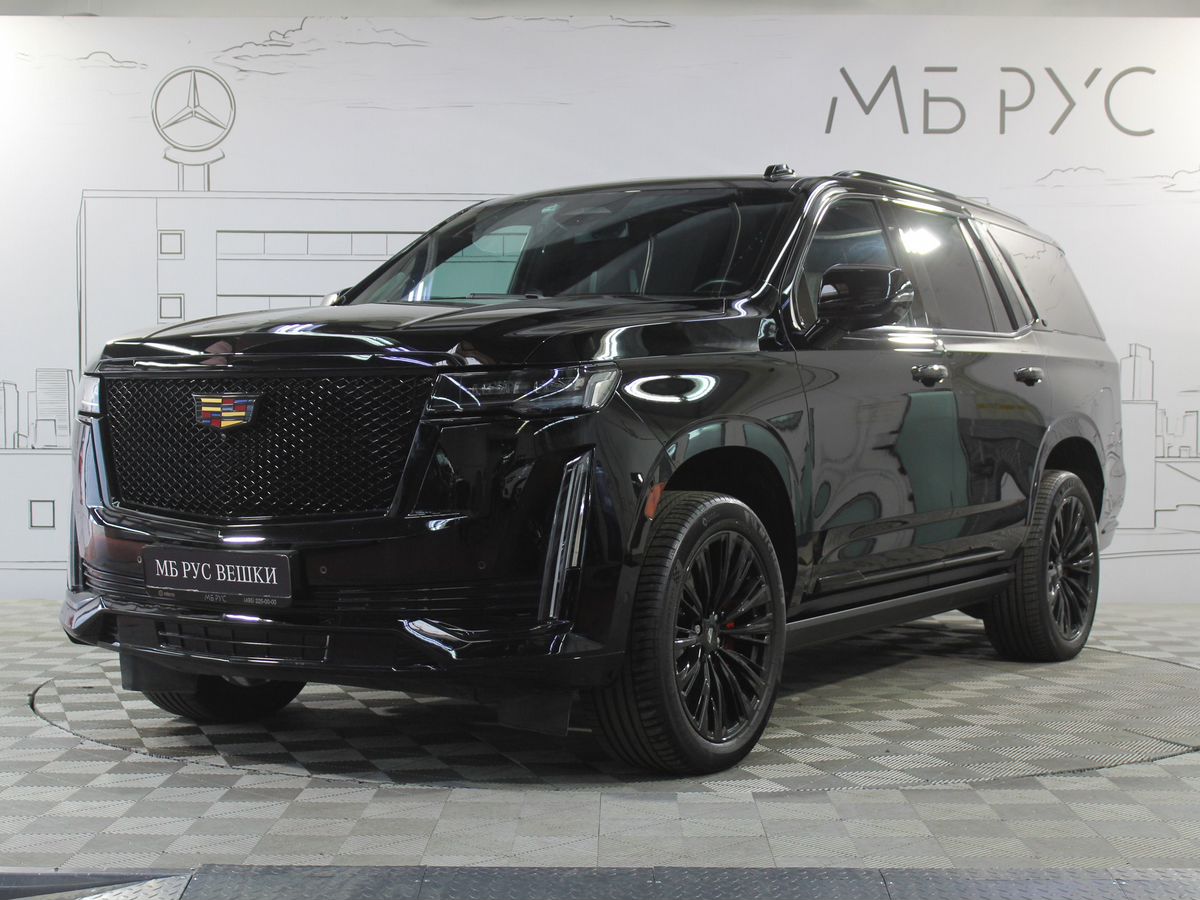 Cadillac Escalade V поколение 6.2 AT 4WD (416 л.с.) Sport Platinum Чёрный 2021 с пробегом 58 490 км