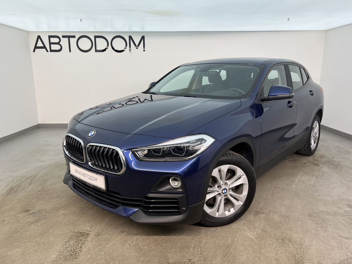 Автомобиль BMW X2 I поколение (F39) 1.5 AMT (140 л.с.) Advantage Синий 2018 с пробегом 49 327 км