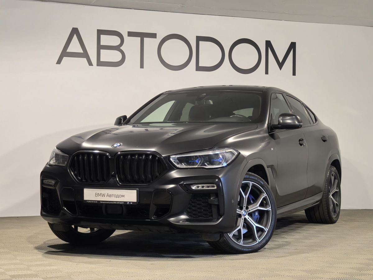 BMW X6 III поколение (G06) 3.0d AT 4WD (340 л.с.) M Sport Pro Чёрный 2021 с пробегом 53 593 км