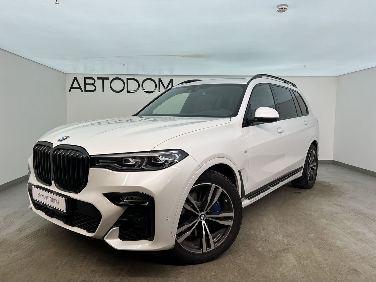 Автомобиль BMW X7 I поколение (G07) 3.0 AT 4WD (340 л.с.) M Sport Plus Белый 2020 с пробегом 58 308 км