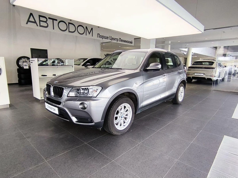 Автомобиль BMW X3 II поколение (F25) 2.0 AT 4WD (184 л.с.) Base Серый 2013 с пробегом 135 575 км