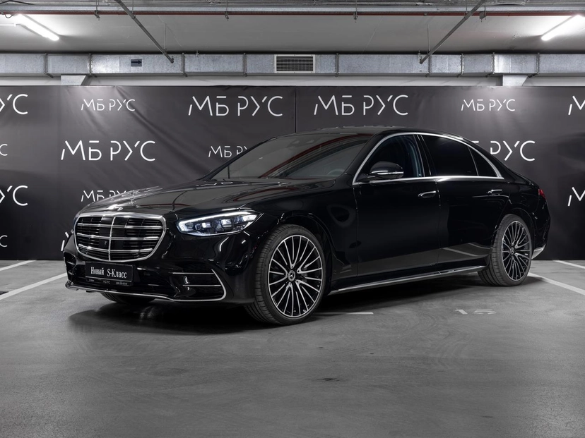 Автомобиль Mercedes-Benz S-Класс VII поколение (W223) 580 4.0 AT 4Matic (503 л.с.) Base Чёрный 2024