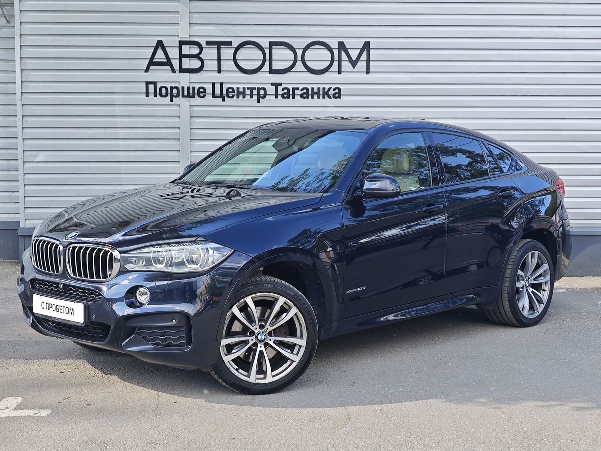 BMW X6 II поколение (F16) 3.0d AT 4WD (313 л.с.) M Sport Чёрный 2017 с пробегом 139 487 км