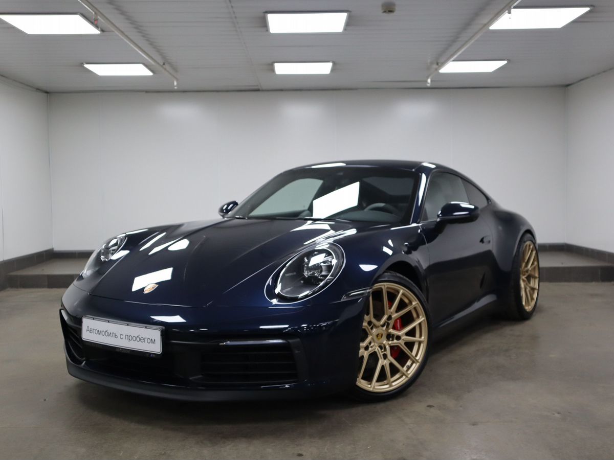 Автомобиль Porsche 911 VIII поколение (992) Carrera S 3.0 AMT (450 л.с.) Carrera Синий 2021 с пробегом 12500 км