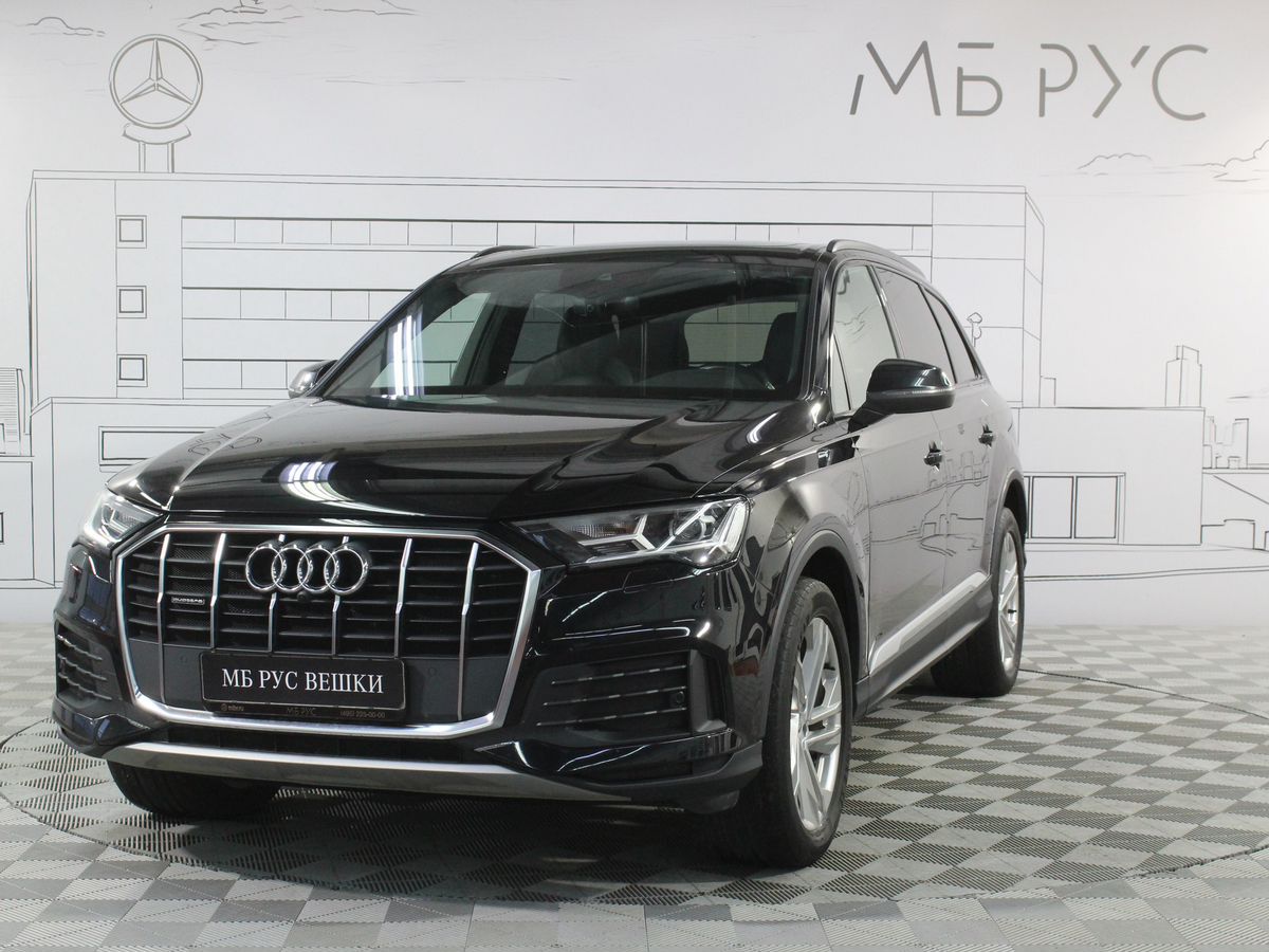 Автомобиль Audi Q7 II (4M) [рестайлинг] 3.0d AT 4WD (249 л.с.) 45 TDI quattro tiptronic Чёрный 2021 с пробегом 89 000 км