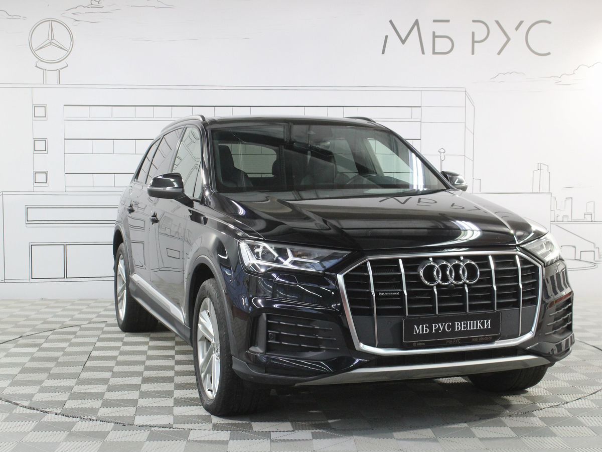 Автомобиль Audi Q7 II (4M) [рестайлинг] 3.0d AT 4WD (249 л.с.) 45 TDI quattro tiptronic Чёрный 2021 с пробегом 89 000 км