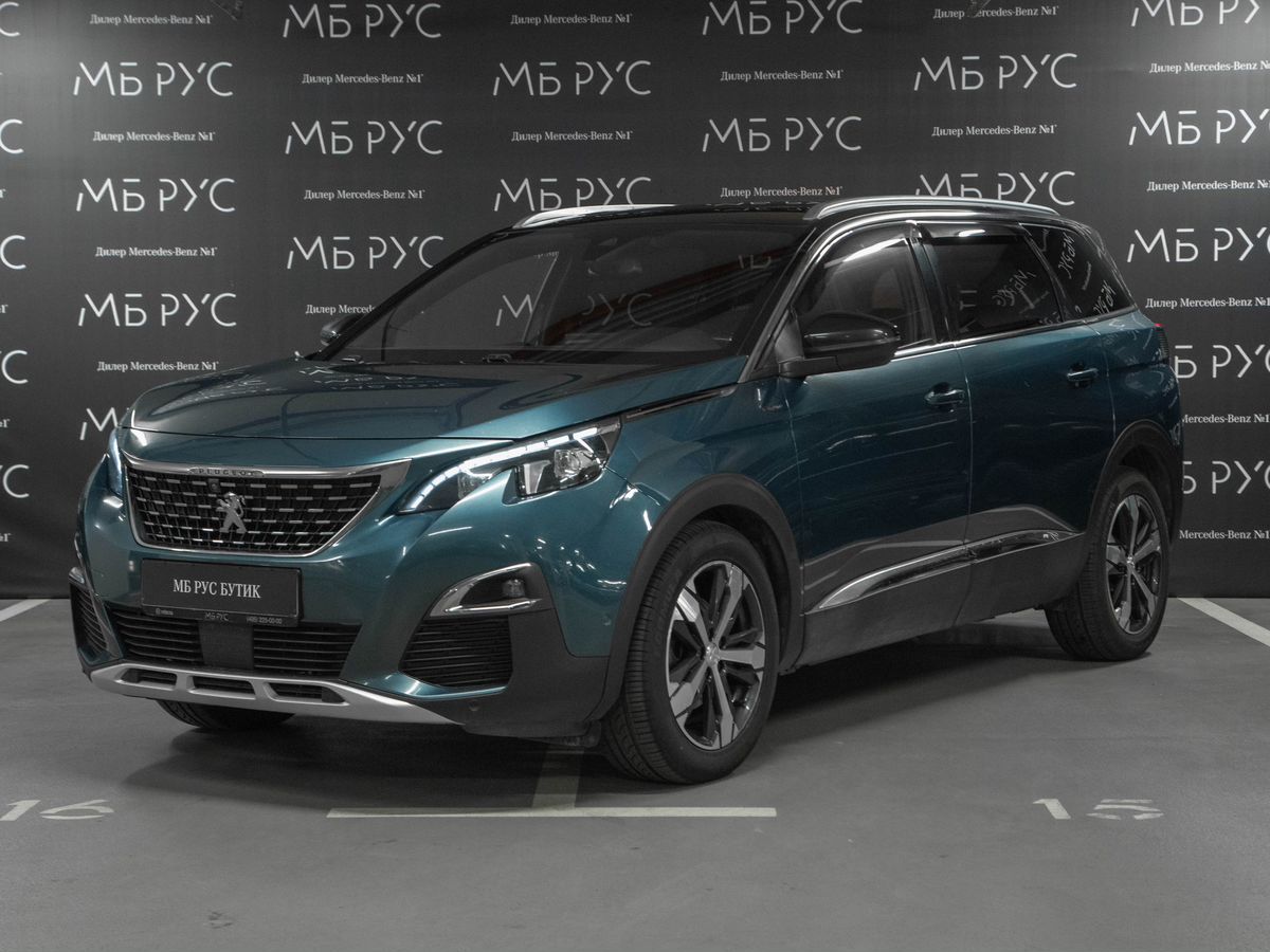 Peugeot 5008 II поколение 1.6 AT (150 л.с.) Allure Зелёный 2020 с пробегом 103 000 км