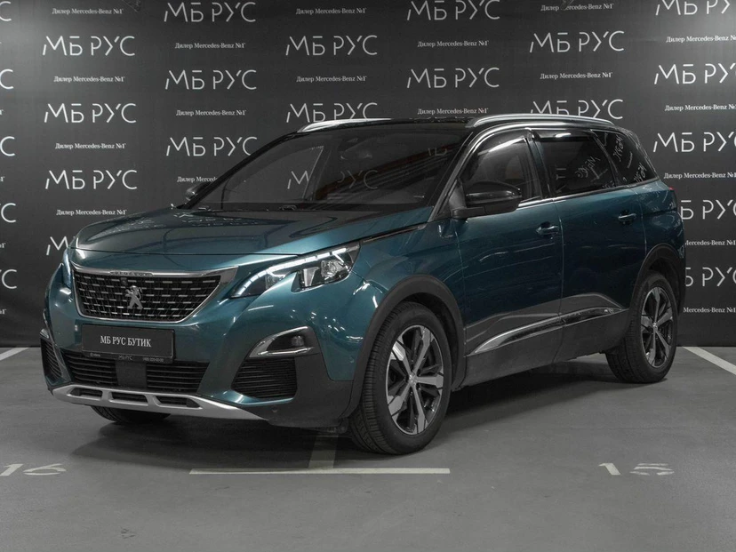 Peugeot 5008 II поколение 1.6 AT (150 л.с.) Allure Зелёный 2020 с пробегом 103 000 км