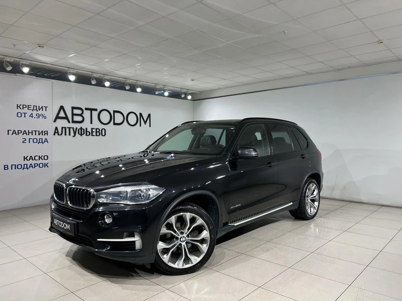 BMW X5 III поколение (F15) 3.0d AT 4WD (249 л.с.) Prestige Чёрный 2017 с пробегом 171 340 км