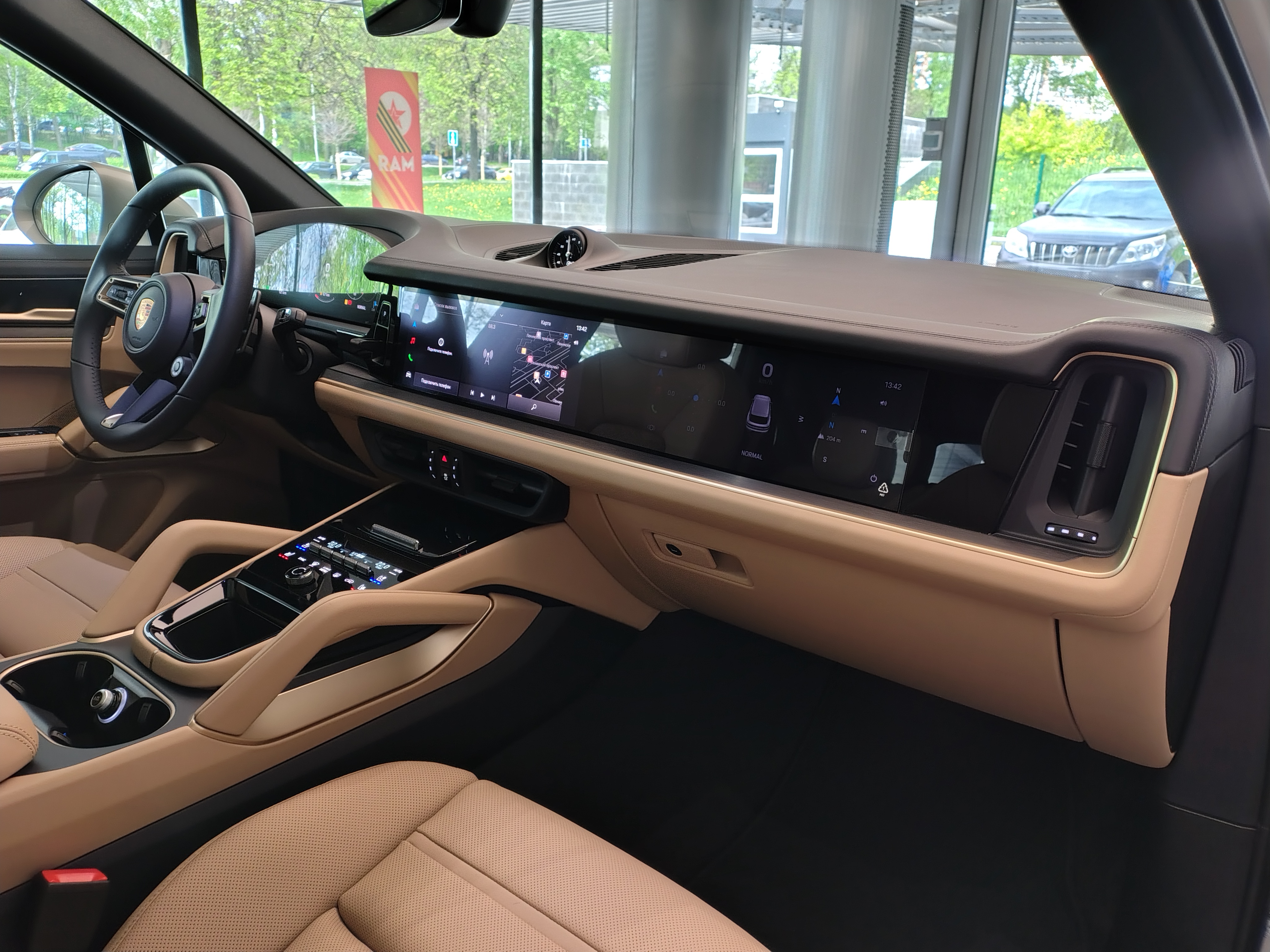 Porsche Cayenne III [рестайлинг] 3.0 AT 4WD (353 л.с.) Black Edition Бежевый 2025 