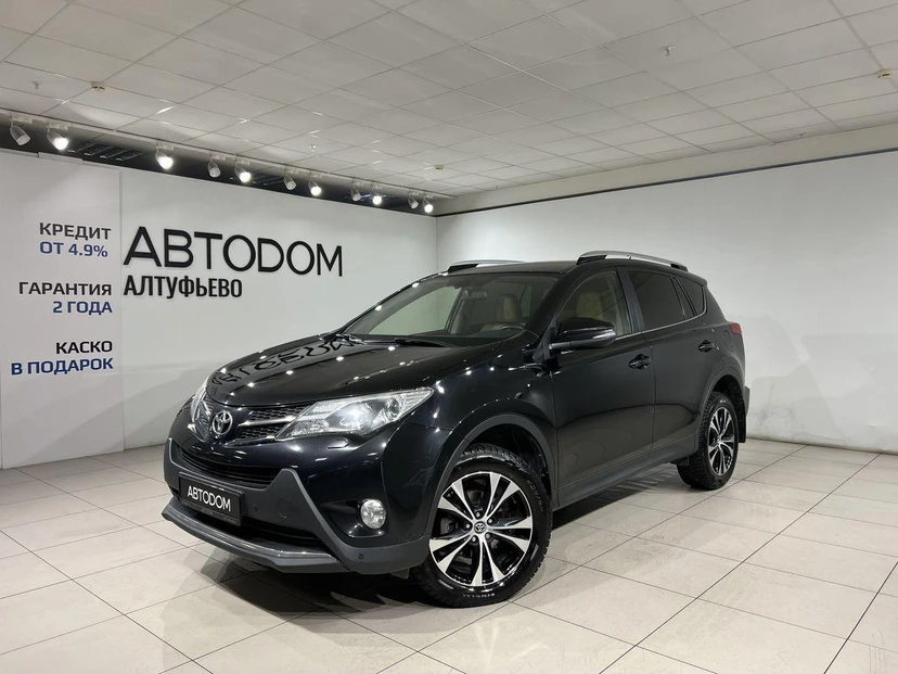 Toyota RAV4 IV поколение (XA40) 2.0 CVT 4WD (146 л.с.) Престиж Плюс Чёрный 2014 с пробегом 159 804 км