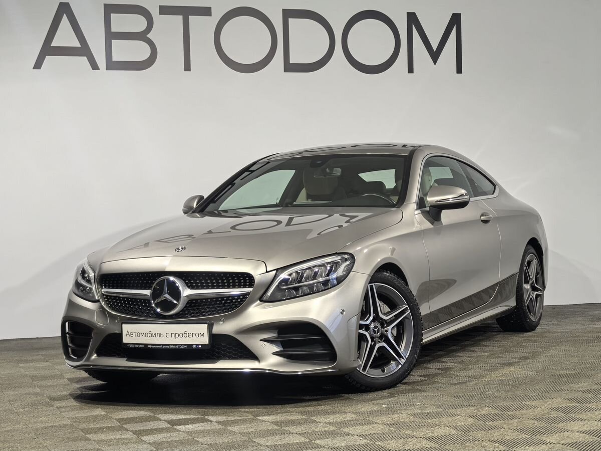 Автомобиль Mercedes-Benz C-Класс IV (W205/S205/C205) [рестайлинг] 180 1.5 AT (150 л.с.) Sport Серебристый 2019 с пробегом 31 626 км