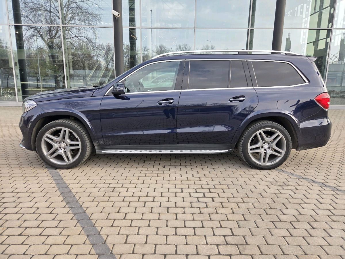 Автомобиль Mercedes-Benz GLS I поколение (X166) 350 3.0d AT 4Matic (249 л.с.) Особая серия Синий 2016 с пробегом 106 808 км