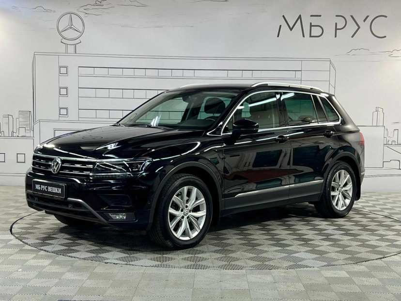 Автомобиль Volkswagen Tiguan II поколение 2.0d AMT 4WD (150 л.с.) Base Синий 2017 с пробегом 189 551 км